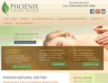 Tablet Screenshot of phoenixnaturaldoctor.com